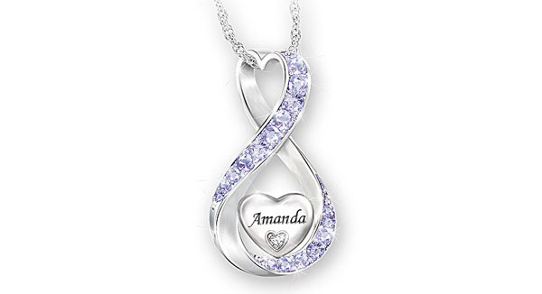 Always Loved Personalized Diamond Pendant Necklace